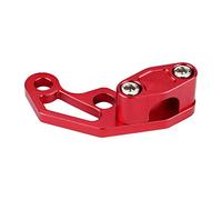 Julihai Abrazadera de Cable de Freno de Motocicleta de Aluminio Duradera, Fácil de Instalar para Aplicaciones de Cable de Acelerador/ralentí y de Embrague, Ubicación Frontal, Color Rojo (Rojo)