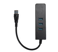 Julihai Adaptador Convertidor Ethernet USB 3.0 Rentable con HUB .0 de 3 Puertos para una Fácil Transferencia de Datos