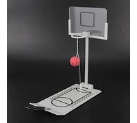 Julihai Adorno de Escritorio Aro de Baloncesto con Corte de Resorte para Hacer Aparecer la Pelota Mini Máquina de Baloncesto para Aliviar el Estrés y Entretenimiento Metal Caucho 1,0 Pulgadas