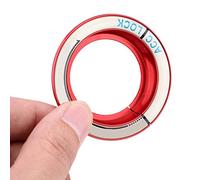 Julihai Ajuste de la Cubierta del Círculo del Interruptor de Encendido Apto para 2005-2018, Anillo de Cerradura Luminoso único para un Interior Elegante del Coche (rojo)