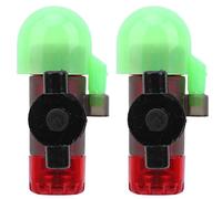 Julihai Alarma de Caña de Pescar, Luz LED, Alarma Sonora para Pesca Nocturna con Sensibilidad de Brillo Ultra Alta para Pesca en Mar y Hielo