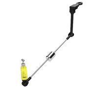 Julihai - Alarma de toque de pesca, indicador de toque luminoso de plástico de acero inoxidable con luz LED y alarma de advertencia, para accesorio de soporte de caña de pescar (Yellow)