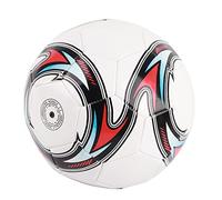 Julihai Balón de Fútbol Tamaño 5, Balón de Entrenamiento de PVC a Prueba de Fugas con Válvula de Aire de Sellado para Práctica y Competición (torbellino Blanco Talla 5)