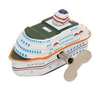 Julihai Barco de Juguete de Hojalata, Colección de Juguetes de Cuerda, Artesanías Vintage Coleccionables con Detalles Hechos a Mano para Regalos Infantiles, Regalos Personalizados,