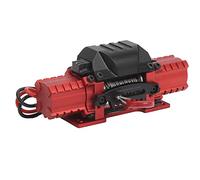 Julihai Cabrestante para Coche RC, Accionamiento de Doble Motor con Cable Ultrasuave para Coche RC Crawler 1:10, Carcasa de Aleación de Aluminio para Axial SCX10 (Rojo)