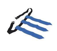 Julihai Cinturón de Fútbol con Bandera, 3 Banderas Ajustables para Niños, Jóvenes y Adultos, con Cierre de Gancho y Bucle, para Juegos de Entrenamiento, Actividades, Patio Trasero, (BLUE)