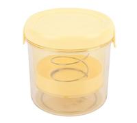 Julihai Colador de Yogur Griego, Filtro de Yogur de Malla Fina con Tapa, Utensilio de Cocina de Acero Inoxidable para Griego Espeso Casero, Ideal para Cocinar y Entretener (YELLOW)