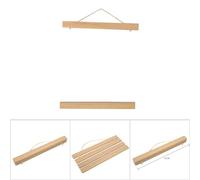 Julihai Colgador de Carteles con Potentes Imanes Integrados para Colgar Obras de Arte, Elegante Acento de Decoración del Hogar, Madera Blanca (21cm)