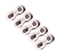 Julihai Conectores de Cadena de Liberación Rápida para Bicicleta, 5 Pares de Eslabones Maestros de Acero Resistente para Velocidades 8/9/10 (Sin velocidad estándar de 9)