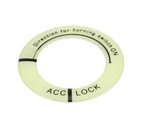 Julihai Cubierta Decorativa para Interruptor de Encendido con Efecto Luminoso, Diseño Novedoso y Moderno, Ajuste para Entusiastas de las Motocicletas, Color Verde Claro (luz verde caracteres negros)