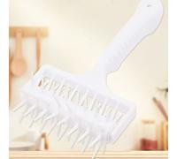 Julihai Docker de Masa de Plástico con Rodillo para una Fácil Aplicación Perforadora de Pizza para Galletas, Práctica Herramienta para Hornear Masa, 110 G/3,9 Oz