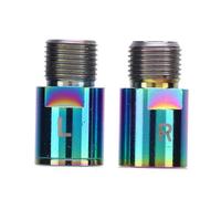 Julihai Eje de Extensión del Pedal de Bicicleta Función Protectora de Pedaleo sin Esfuerzo para Bicicleta de Carretera de Montaña Aleación de Ti (COLORFUL)