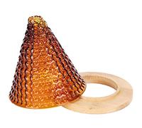 Julihai Embudo de Goteo para de Vidrio, Flujo de Agua Estable, Preparación de café de una Sola Taza, Resistencia a Altas Temperaturas, Suministros de Cocina para el Hogar y la Oficina (BROWN)