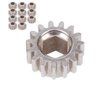 Julihai Engranajes de Afinación de Guitarra OpenGear, Clavijas de Montaje Universales con Bloqueo y Orificio Hexagonal de 15 Dientes, con Mano de Obra Exquisita, para Reemplazo de (SILVER)