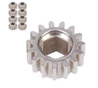 Julihai Engranajes de Afinación de Guitarra OpenGear, Clavijas de Montaje Universales con Bloqueo y Orificio Hexagonal de 15 Dientes, con Mano de Obra Exquisita, para Reemplazo de (SILVER)