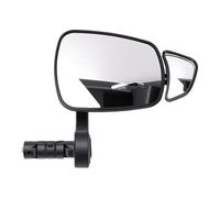 Julihai Espejo de Bicicleta, Espejo Retrovisor Ajustable para Manillar de Bicicleta con Vástago de Aleación de Aluminio para Manillar de 15-22 Mm (Bien)