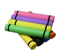 Julihai Esterilla de Yoga de 4 Mm, Ligera, Elástica y Antideslizante para Yoga, Pilates y Meditación, Impermeable, a Prueba de Polvo Fácil de limpiar. (YELLOW)