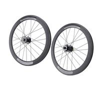Julihai Juego de Ruedas para Bicicleta Plegable de 20 Pulgadas, Llanta de Aleación de Aluminio de Doble Capa, Ruedas Delanteras Traseras 24H con Bujes de 90 Clics de Brida Alta y