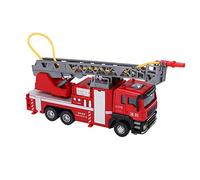 Julihai Juguete de Coche de Camión de Bomberos de Aleación a Escala 1:50 con Luz y Sonido, Gran Valor de Colección para Niños Mayores de 3 Años