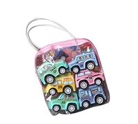 Julihai Kit de 6 Coches de Juguete de Retroceso, Esmaltados, Antichoque, para Empujar y Avanzar, sin Necesidad de Pilas, para Niños pequeños. (Tipo 3)