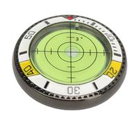 Julihai Lector de Verdes de Golf, Marcador de Pelotas de Golf de Plástico ABS Premium con Nivel de Burbuja de Alta Precisión y Marcas de 3 a 6 Grados, Accesorios de para Hombres y (Amarillo Blanco)