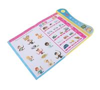 Julihai Libro de Sonidos para Aprender Inglés, Generador de Vocabulario Educativo Interactivo para Niños, con Diseño Liviano Portátil, para Viajes en Casa y en la Escuela