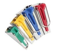 Julihai Máquina para Hacer Cinta de Coser, 4 Piezas, para Hacer Cinta Al Bies de Acero Inoxidable, Perfecta para Trabajos de Parches de Tela Hechos a Mano, Accesorios de Costura Fáciles de Usar