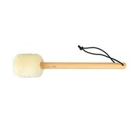 Julihai Mazo de Tambor, Palo de Percusión de Madera con Cabezal de Fieltro Suave para Bombo (Beige SP 01 37cm)