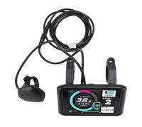 Julihai Medidor de pantalla LCD eléctrico, panel de control pantalla LCD resistente al agua con cable SM para scooter eléctrico