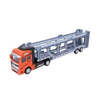 Julihai Modelo de Camión de Transporte de Aleación 1:48 con Plataforma de Transporte para Automóviles, para Coleccionistas y Entusiastas (Orange)