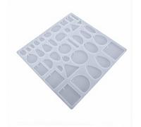 Julihai Moldes de Resina de Silicona para Joyería con Agujeros para Colgar, Moldes de Silicona Flexibles Reutilizables para Colgantes, Pendientes, Llaveros, Múltiples Formas para