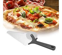 Julihai Pala Cortadora de Pizza de Acero Inoxidable con Hoja Redonda Antiadherente para Rebanar Pizza, Pasteles y Pan, Antideslizante para Uso Doméstico y de Panadería, 11,2 X 4,3 Pulgadas, 1 Unidad
