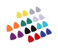 Julihai Paquete de 20 Púas de Ukelele de Fieltro, Púas de Guitarra Suaves en Forma de Corazón con Bolsa de Almacenamiento para Instrumentos de Cuerda (multicolor)