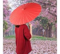 Julihai Paraguas de Papel para Bricolaje, Accesorios Creativos para Pintar a Mano para Niños, Ejercicios de Clase Escolar, Hechos de Papel y Madera de, Amarillo, Azul, Verde, 1 Paquete para Clase