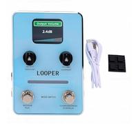 Julihai Pedal Looper de Guitarra, Looper Overdub Ilimitado con Audio de 44,1 KHz y Pantalla LED para Composición de Canciones en Vivo