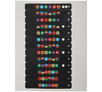 Julihai Pegatina de Escala de Guitarra, Calcomanía de Vinilo Colorida para Diapasón con Pegamento sin Residuos para Guitarra Acústica y Eléctrica de 6 cuerdas.