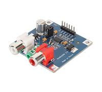 Julihai Placa Decodificadora DAC, Entrada I2S Tarjeta de Sonido de 32 bits Placa Decodificadora Estéreo Conversión de Salida de 3,5 Mm para Amplificador de Potencia