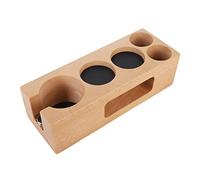 Julihai Portafiltro de café de madera para prensas de agujas y dispensador de polvo, perfecto para bar, sal de té, panaderías, material de haya (58 mm 5 agujeros) (51 mm 5 agujeros)