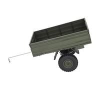 Julihai Remolque RC, Neumáticos de Metal y Diseño Plegable para Coche RC P06, con Accesorios a Escala 1:16 Que Incluyen Puente y Protectores contra la Lluvia (Green)