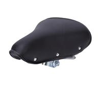 Julihai Sillín de Bicicleta Vintage, Cuero Remachado Impermeable, 25 Cm | Reemplazo de bicicleta plegable de montaña eléctrica urbana, relleno de esponja de alta elasticidad que absorbe los golpes