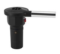 Julihai Soplador de Aire Eléctrico Portátil, Práctico Ventilador de Barbacoa para Parrilla Al Aire Libre, Encendido Rápido, PP Seguro + Aleación de Aluminio, 6,7x3,1x5,1 Pulgadas, Batería No