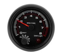 Julihai Tacómetro de Coche de Carreras Negro de Alta Precisión de 3,75 Pulgadas, Medidor de Calibre de Automóvil de 0 a 8000 RPM de 12 V para una Fácil Instalación