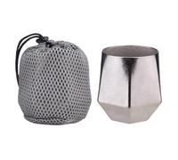 Julihai Taza de café para Acampar, Diseño Hexagonal con Aislamiento de Titanio de Doble Capa para Bebidas Frías y Calientes, con Capacidad de 240 Ml para Acampar y Hacer Caminatas Al Aire (Flor de