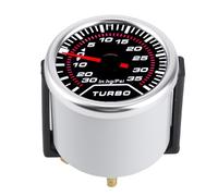 Julihai Turbo Boost Gauge Universal 35PSI Medidor de Alta Precisión para Entusiastas del Automóvil Lente Ligera de Tinte Ahumado de 2 Pulgadas Esfera LED para Conducción Nocturna