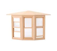 Julihai Ventana de Mirador para Casa de Muñecas Escala 1:12, Diseño