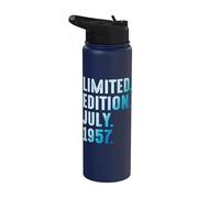 Julio 1957 Año 1957 Retro 1957 Vintage Edición Limitada Stainless Steel Insulated Water Bottle