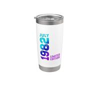 Julio 1982 Año 1982 Retro 1982 Vintage Edición Limitada Vaso térmico de acero inoxidable de doble pared