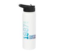 Julio 1987 Año 1987 Retro 1987 Vintage Edición Limitada 1987 Stainless Steel Insulated Water Bottle