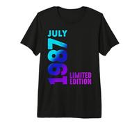 Julio 1987 Año 1987 Retro 1987 Vintage Edición Limitada Camiseta Premium