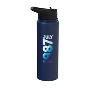 Julio 1987 Edición Limitada Año 1987 Retro 1987 Vintage 1987 Stainless Steel Insulated Water Bottle